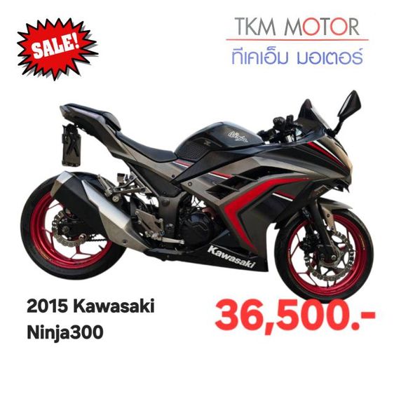 ขายด่วน jkawsaki ninja300ปี 2015