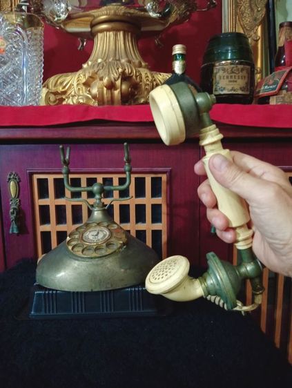 โทรศัพท์หลุยส์แป้นหมุนเก่าโบราณสภาพเยี่ยมเนื้อโลหะ,แม็กเกอร์ไลท์ รูปที่ 16