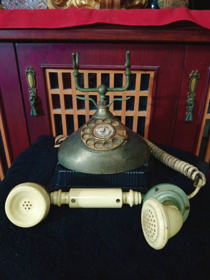 โทรศัพท์หลุยส์แป้นหมุนเก่าโบราณสภาพเยี่ยมเนื้อโลหะ,แม็กเกอร์ไลท์ รูปที่ 11