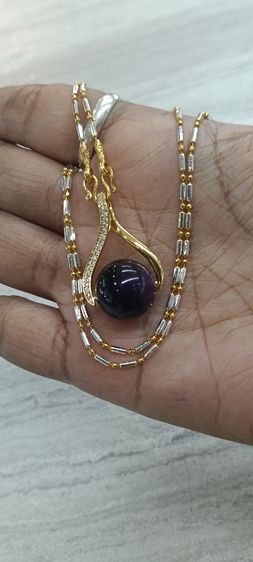 จี้หินอเมทิสแท้พร้อมสร้อยคอใส่อาบน้ำได้ รูปที่ 16