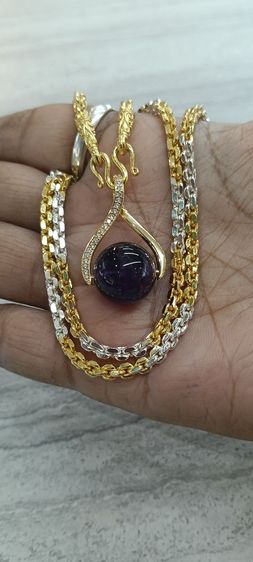 จี้หินอเมทิสแท้พร้อมสร้อยคอใส่อาบน้ำได้ รูปที่ 10