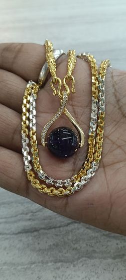 จี้หินอเมทิสแท้พร้อมสร้อยคอใส่อาบน้ำได้ รูปที่ 14