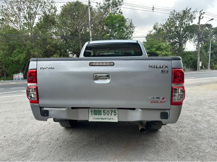 Toyota Hilux Vigo Champ 2014 Smart Cab 2.5 G VNT Pickup ดีเซล ไม่ติดแก๊ส เกียร์ธรรมดา เทา รูปที่ 4