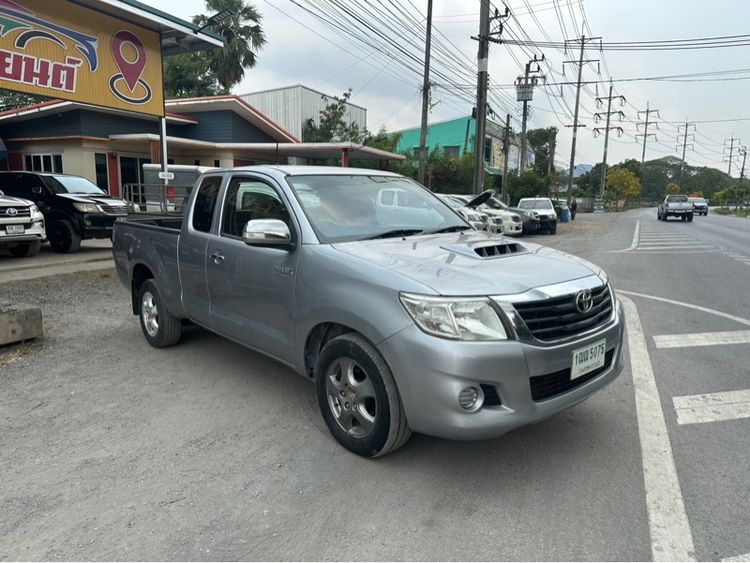 Toyota Hilux Vigo Champ 2014 Smart Cab 2.5 G VNT Pickup ดีเซล ไม่ติดแก๊ส เกียร์ธรรมดา เทา รูปที่ 3