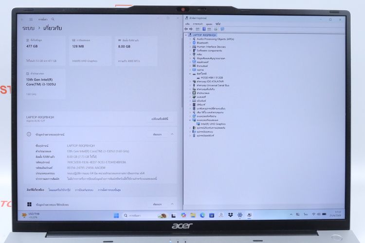 ACER ASPIRE LITE16 Core i3-1305U RAM8.512GB รูปที่ 4