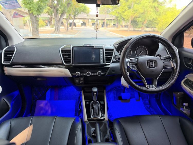 Honda City 2020 1.0 SV Sedan เบนซิน ไม่ติดแก๊ส เกียร์อัตโนมัติ ดำ รูปที่ 3