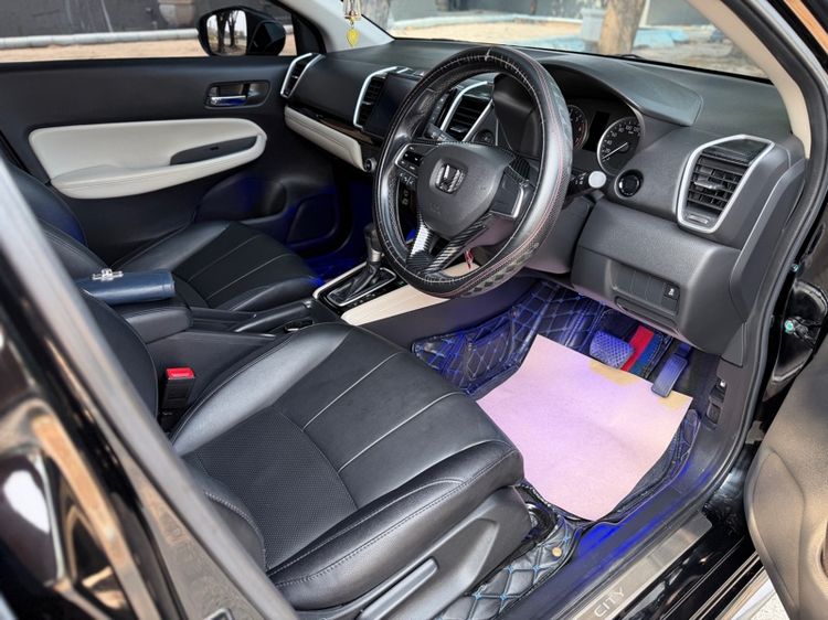 Honda City 2020 1.0 SV Sedan เบนซิน ไม่ติดแก๊ส เกียร์อัตโนมัติ ดำ รูปที่ 4