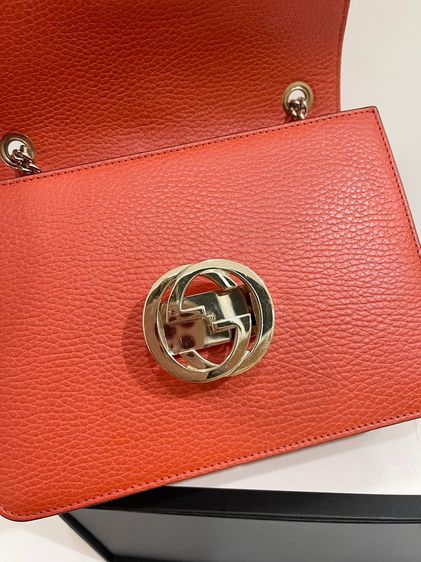 พร้อมส่ง 🔥Sale 13999🔥 เทด่วน ถูกกว่าเป๋าตังค์ Used Good Condition Gucci GG Interlocking Small Shoulder Bag มือ 2 รูปที่ 3