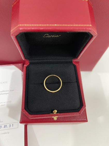 พร้อมส่ง 🔥Sale 26999🔥 ถูกมากก ราคาช็อปตอนนี้ 46,700 Used แหวน Cartier Love บาง Yellow Gold  Size 58 ปี 23 ช็อปเกาหลี รูปที่ 4