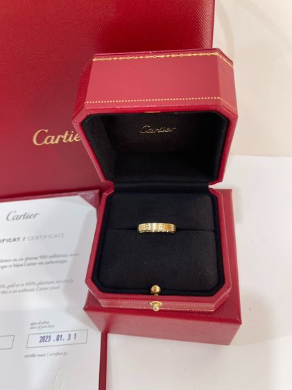 พร้อมส่ง 🔥Sale 26999🔥 ถูกมากก ราคาช็อปตอนนี้ 46,700 Used แหวน Cartier Love บาง Yellow Gold  Size 58 ปี 23 ช็อปเกาหลี