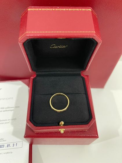 พร้อมส่ง 🔥Sale 26999🔥 ถูกมากก ราคาช็อปตอนนี้ 46,700 Used แหวน Cartier Love บาง Yellow Gold  Size 58 ปี 23 ช็อปเกาหลี รูปที่ 5
