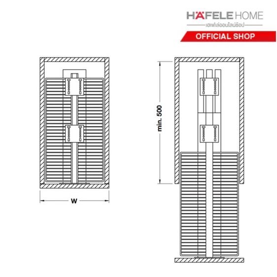 ชุดตู้เก็บของห้องครัว hafele รูปที่ 3