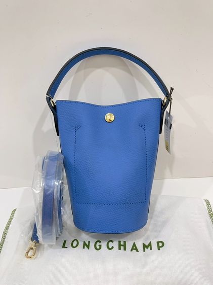 พร้อมส่ง 🔥Sale 4999🔥 เท‼️ มือ 1 ถูกมากก Longchamp  XS BucketLeather สี Coba รูปที่ 4