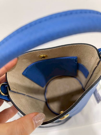 พร้อมส่ง 🔥Sale 4999🔥 เท‼️ มือ 1 ถูกมากก Longchamp  XS BucketLeather สี Coba รูปที่ 3