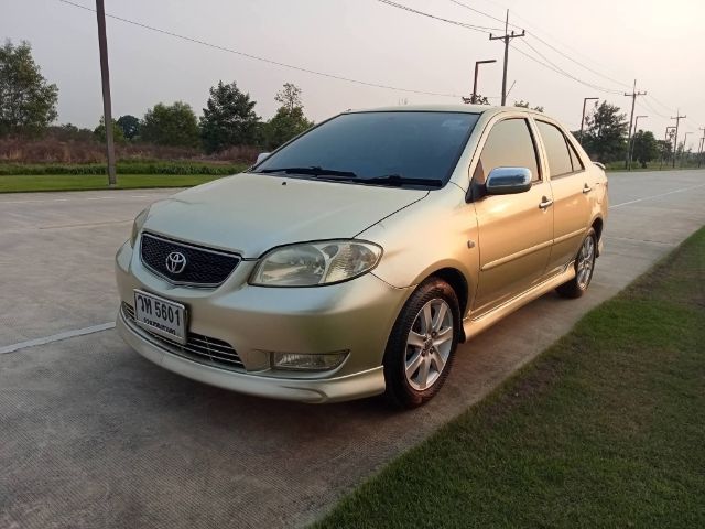 Toyota Vios 2003 1.5 S Sedan เบนซิน ไม่ติดแก๊ส เกียร์อัตโนมัติ บรอนซ์ทอง รูปที่ 2