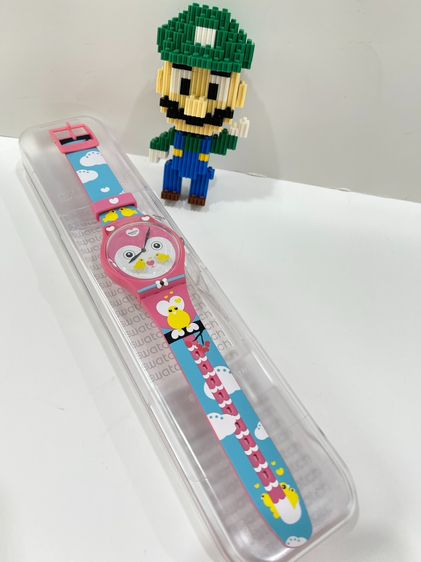 🔥Sale 899🔥 เท ถูกมากก นาฬิกา Swatch มือ1 ทุกเรือน ขนาตามในรูป ลายน่ารักๆ มีขนาด2 ขนาด  41mm และ 34mm  อปก กล่อง  รูปที่ 7
