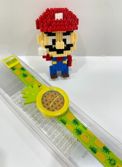 🔥Sale 899🔥 เท ถูกมากก นาฬิกา Swatch มือ1 ทุกเรือน ขนาตามในรูป ลายน่ารักๆ มีขนาด2 ขนาด  41mm และ 34mm  อปก กล่อง  รูปที่ 9