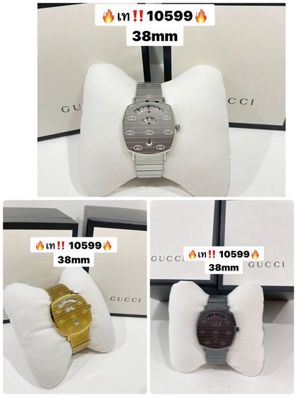 พร้อมส่ง 🔥Sale 10599🔥 เท มือ1 ทุกเรือน รุ่นสุดฮิต นาฬิกา Gucci ขนาด 38 mm  อปก กล่อง หมอน ประกันออนไลน์