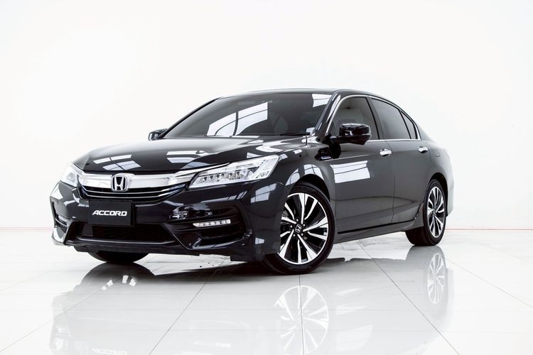 Honda Accord 2016 2.0 Hybrid Tech Sedan ไฮบริด ไม่ติดแก๊ส เกียร์อัตโนมัติ ดำ