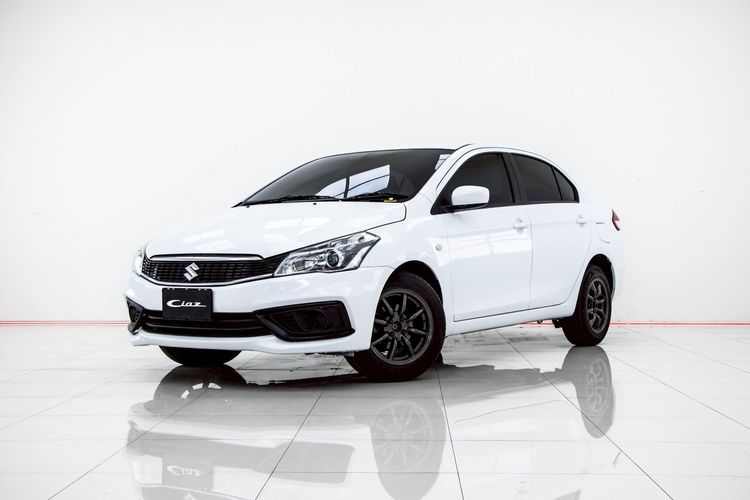 Suzuki Ciaz 2021 1.2 GL Sedan เบนซิน ไม่ติดแก๊ส เกียร์อัตโนมัติ ขาว