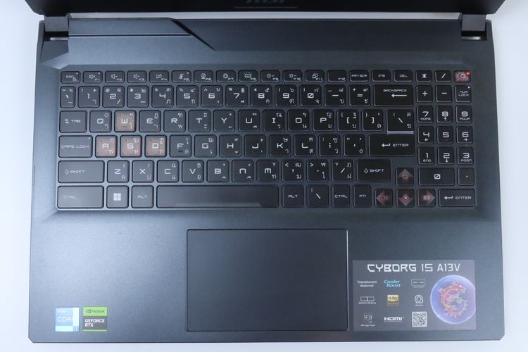 MSI Cyborg 15 A13VEK-874TH Core i7-13620H.RTX4050 RAM16.512GB รูปที่ 3