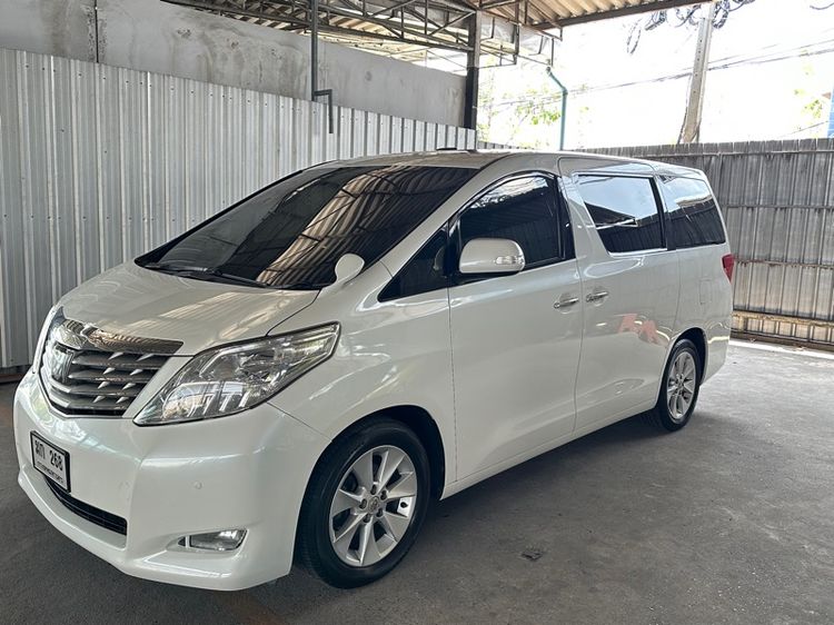Toyota Alphard 2011 2.4 V Utility-car เบนซิน ไม่ติดแก๊ส เกียร์อัตโนมัติ ขาว รูปที่ 2