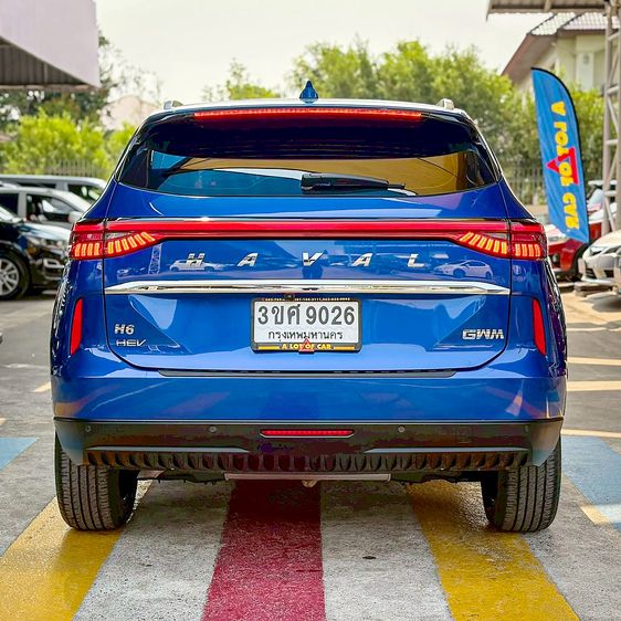 GWM Haval H6 2021 1.5 Hybrid Ultra Utility-car ไฮบริด ไม่ติดแก๊ส เกียร์อัตโนมัติ น้ำเงิน รูปที่ 4