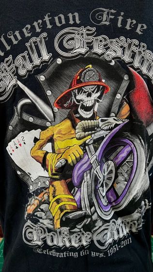 เสื้อยืดลายดับเพลิงมือสอง SILVERTON FIRE  รูปที่ 4