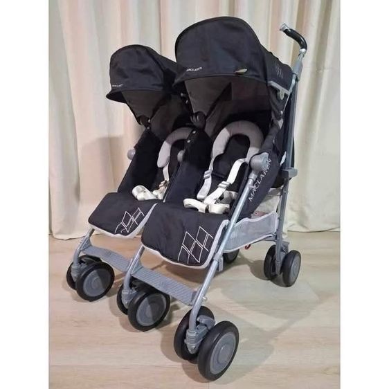 รถเข็นแฝด พับได้ น้ำหนักเบา รูปที่ 2