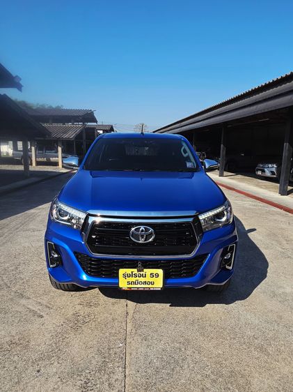 Toyota Hilux Revo 2020 2.4 E Plus 4WD Pickup ดีเซล ไม่ติดแก๊ส เกียร์ธรรมดา น้ำเงิน รูปที่ 3