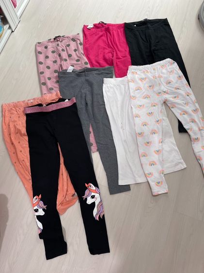 🔥Sale 85🔥 เท่านั้น กางเกงเด็ก แถมๆให้ทั้งกอง รวม 8 ตัว บางตัว ป้ายแบรนด์ TEX Size 7-8 มือ2 สภาพดี