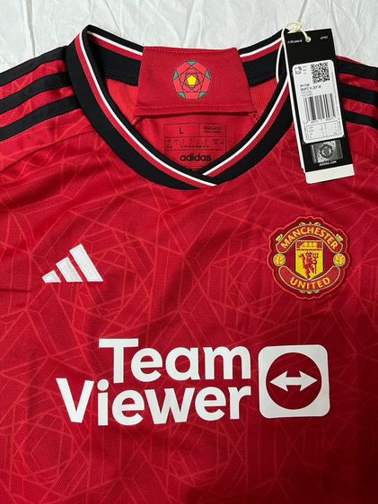ชุดฟุตบอล Adidas แดง เสื้อ Manchester United  ผู้หญิง 2023-24 แท้ เบอร์ L womens
