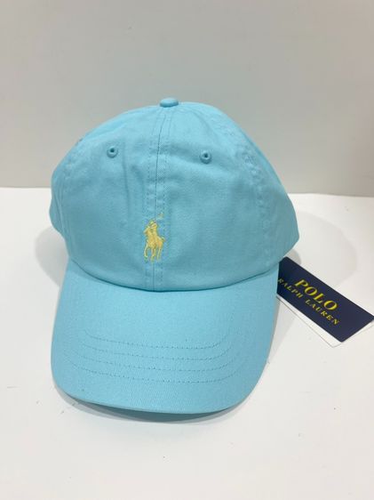 พร้อมส่ง 🔥Sale 1499🔥 หมวก Polo มือ1 Classic Cotton cap สี AquBlue