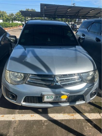Mitsubishi Triton 2009 Pickup เบนซิน ไม่ติดแก๊ส เกียร์ธรรมดา เทา รูปที่ 2