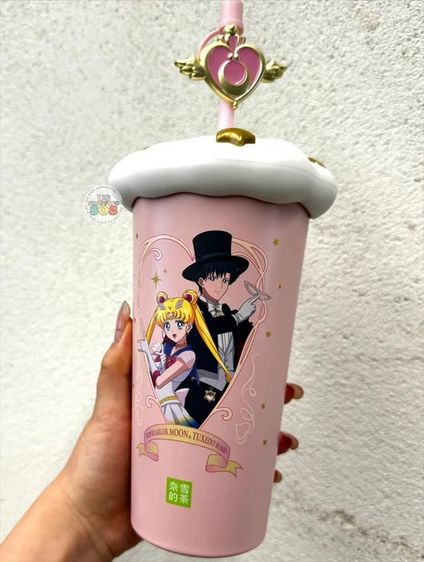 แก้วน้ำเซเลอร์มูน แก้ว Sailor Moon แก้วเก็บความเย็น ของแท้