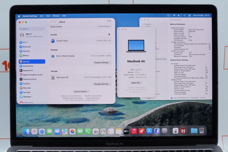MacBook Air M1 13" 8.256GB  รูปที่ 4