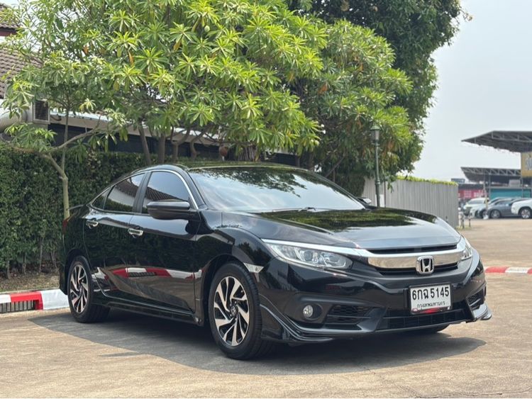 Honda Civic 2017 1.8 EL i-VTEC Sedan เบนซิน ไม่ติดแก๊ส เกียร์อัตโนมัติ ดำ รูปที่ 2