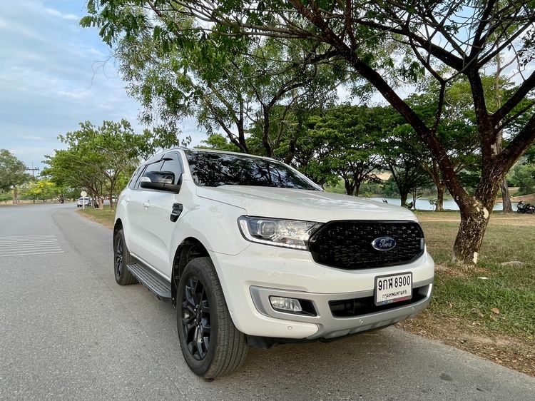 Ford Everest 2020 2.0 Bi-Turbo Titanium+ 4WD Utility-car ดีเซล ไม่ติดแก๊ส เกียร์อัตโนมัติ ขาว รูปที่ 3