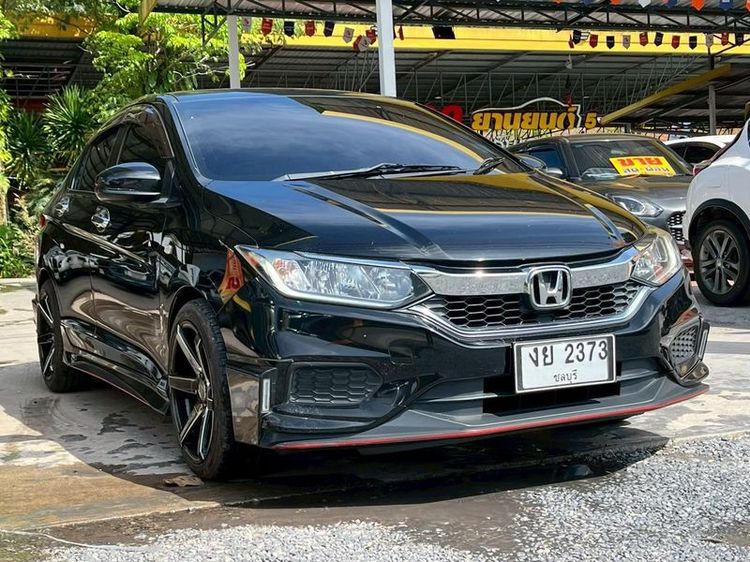 Honda City 2018 1.5 S Sedan เบนซิน ไม่ติดแก๊ส เกียร์อัตโนมัติ ดำ รูปที่ 3
