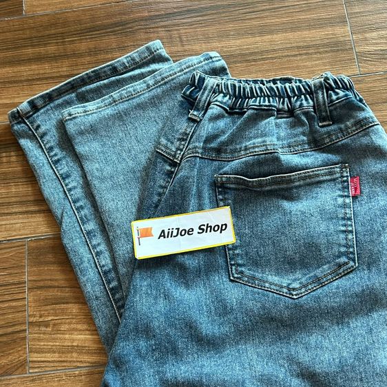 👖★ กางเกงยีนส์ BELLE JEANNE ★ ของแท้ เอวยางยืดใส่สบาย ฟอกสีสวย