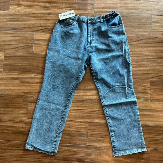 👖★ กางเกงยีนส์ BELLE JEANNE ★ ของแท้ เอวยางยืดใส่สบาย ฟอกสีสวย รูปที่ 2