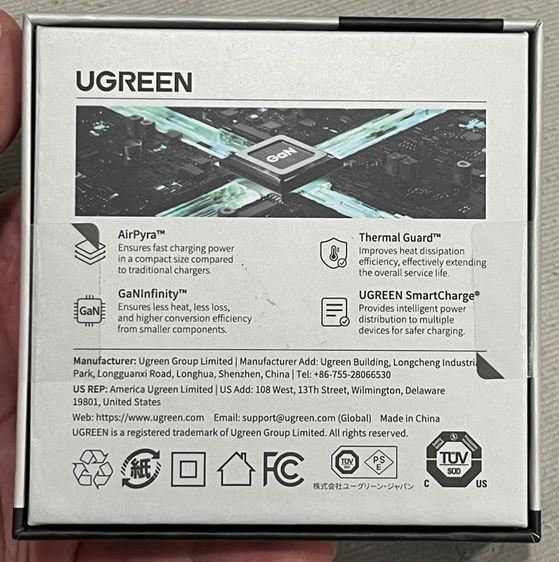 UGREEN GaN 65W Ultra-thin Fast Charger Foldable Adapter รูปที่ 2