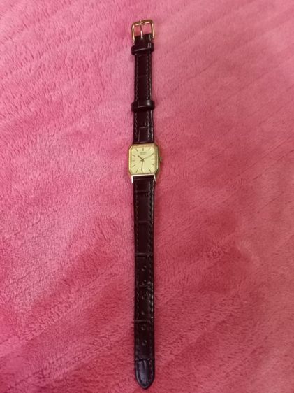 นาฬิกาผู้หญิง Seiko เรือนทอง สายหนัง วินเทจ หน้าปัด 12 มม.× 20 มม.  รูปที่ 2