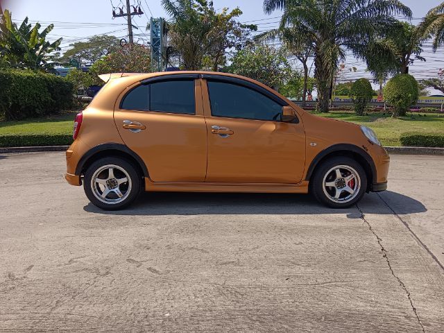 Nissan March 2010 1.2 V เบนซิน ไม่ติดแก๊ส เกียร์ธรรมดา ส้ม รูปที่ 3