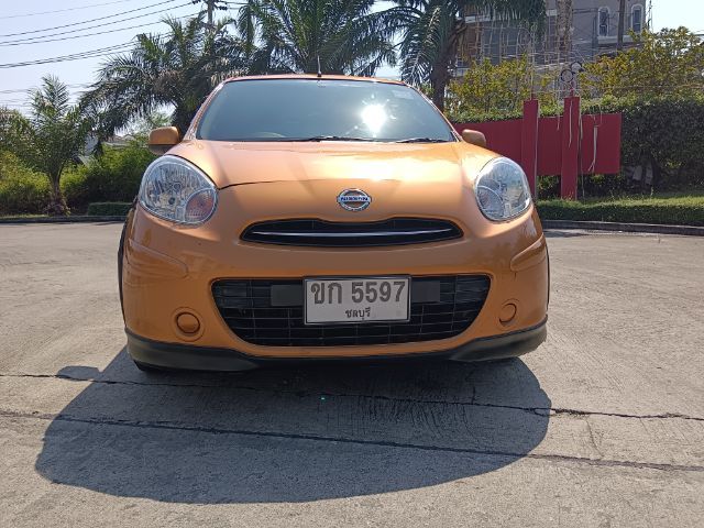 Nissan March 2010 1.2 V เบนซิน ไม่ติดแก๊ส เกียร์ธรรมดา ส้ม รูปที่ 4