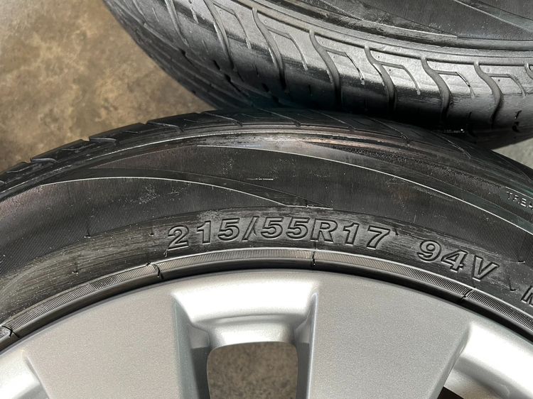 ✨ล้อแม็ก 5รู114✨Honda Accord G9 ขอบ 17 สีเทา พร้อมยาง 215-55-17 Arisun💥ปี 25💥 รูปที่ 8