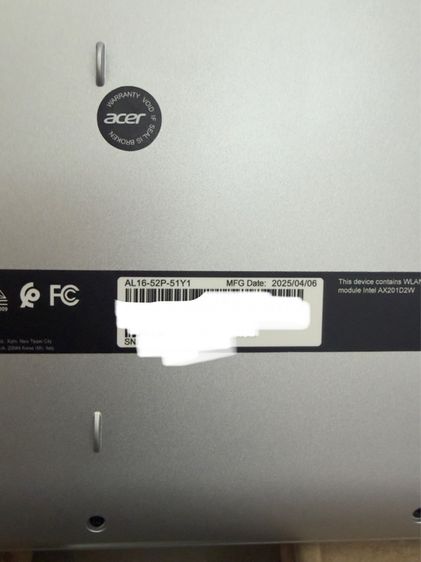 Acer Aspire Lite 16 Corei5-1334U 16 GB 512GB ปี2025 ใหม่สุดประกันถึง 2027 อปก.ครบกล่องค่ะ รูปที่ 9