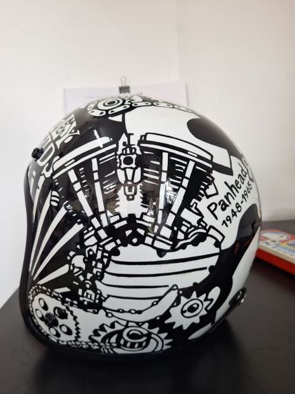 หมวกกันน็อก คลาสสิคลายhd รูปที่ 4