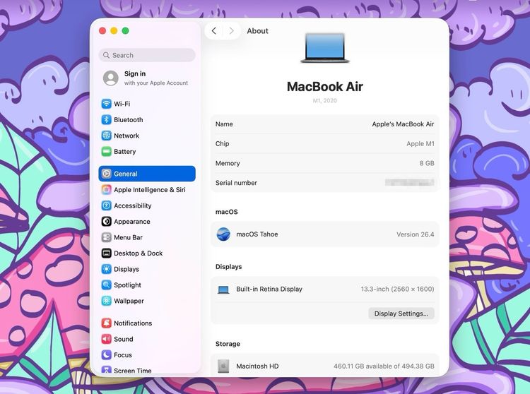 MacBook Air 13-inch M1,2020 Ram8GB SSD512GB SpaceGray รูปที่ 12