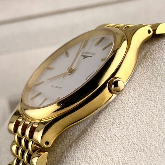 Longines La Grande Classique White Original Dial Automatic Date Gold Tone Stainless Swiss Made Ref.L5.634.2 รูปที่ 12